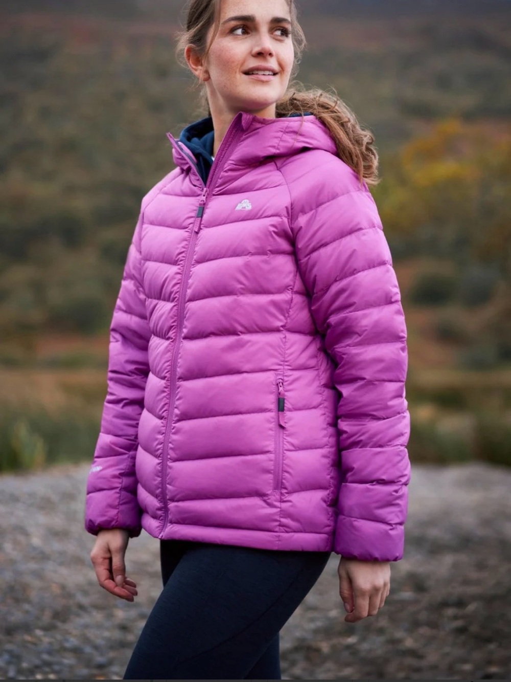 EMS Womens Featherpack Hooded Jacket Navy, Medium